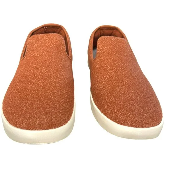 Allbirds Mens Wool Lounger Diablo Slip-On Shoes Size 12 Rust/White - Picture 2 of 6